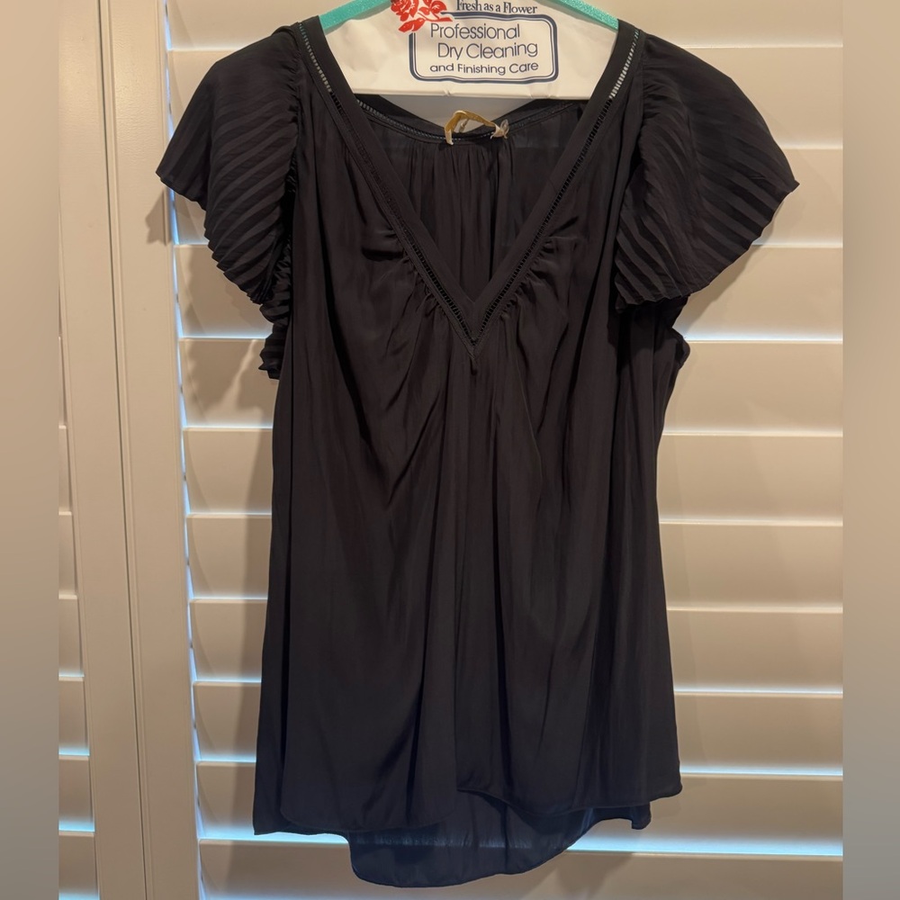 Ramy Brook Black ‘Wallace’ Blouse Size L